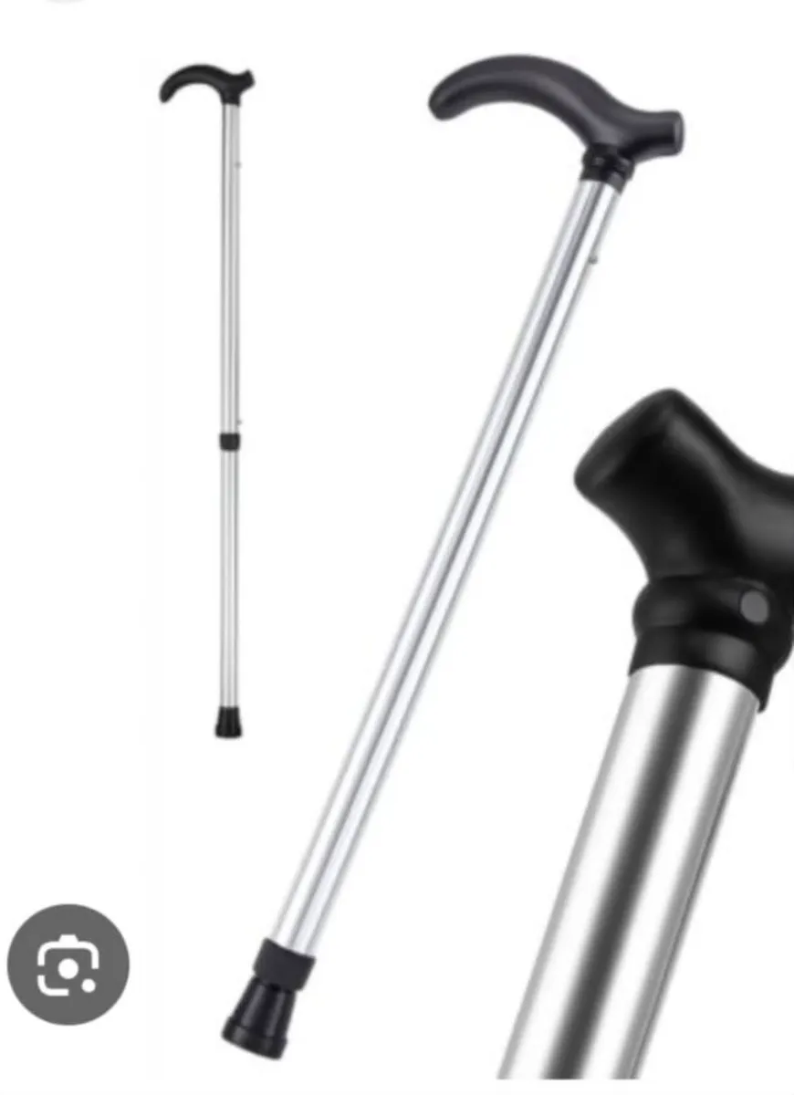 Laska inwalidzka składana aluminiowa czarna 95cm