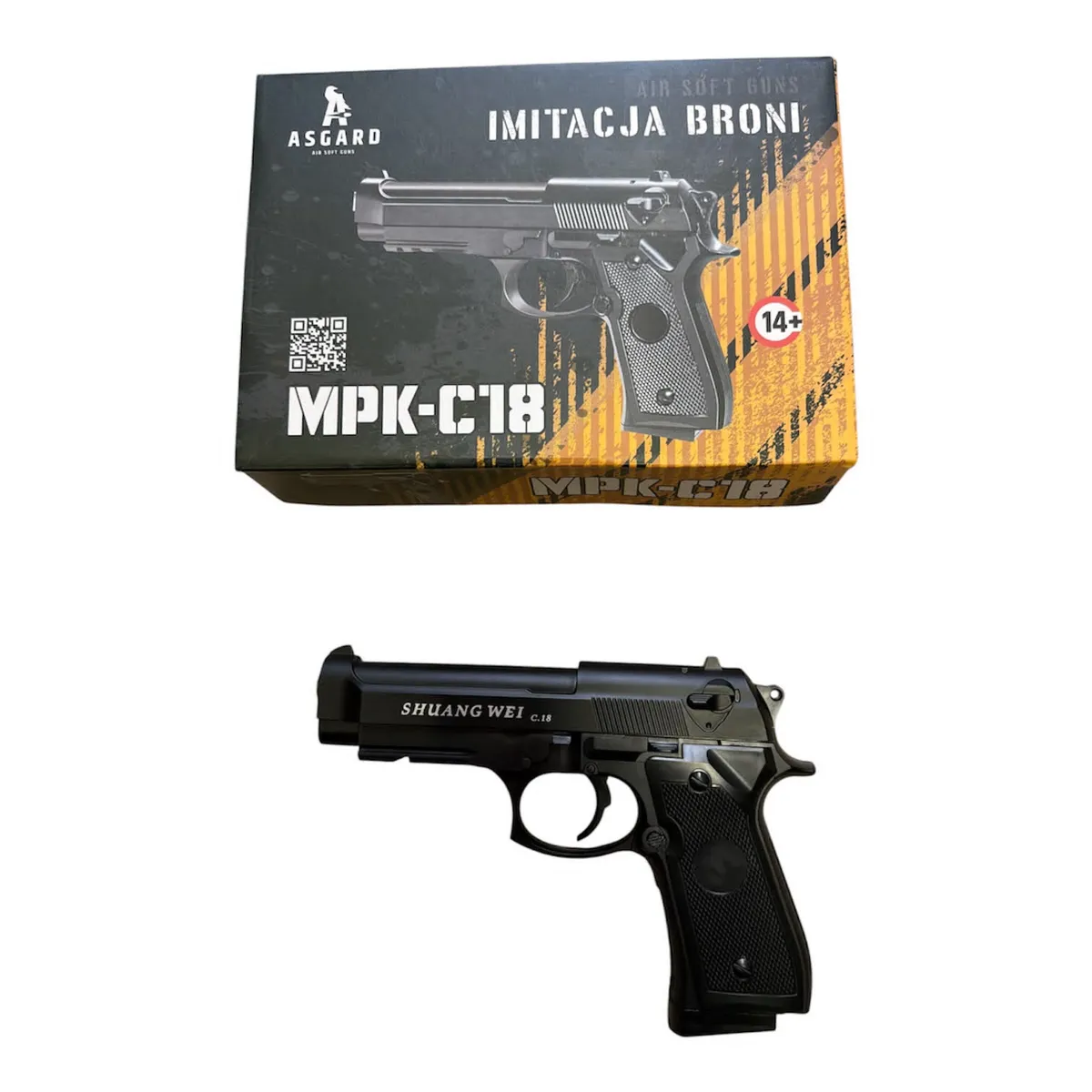 Pistolet ASG MPK-C18 Shuang Wei Czarny 14+
