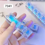 Brelok LED Kości do Gry Niebieskie 4szt