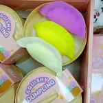 Squishy Dumpling Mix Kolorów 3 Sztuki w Koszyczku