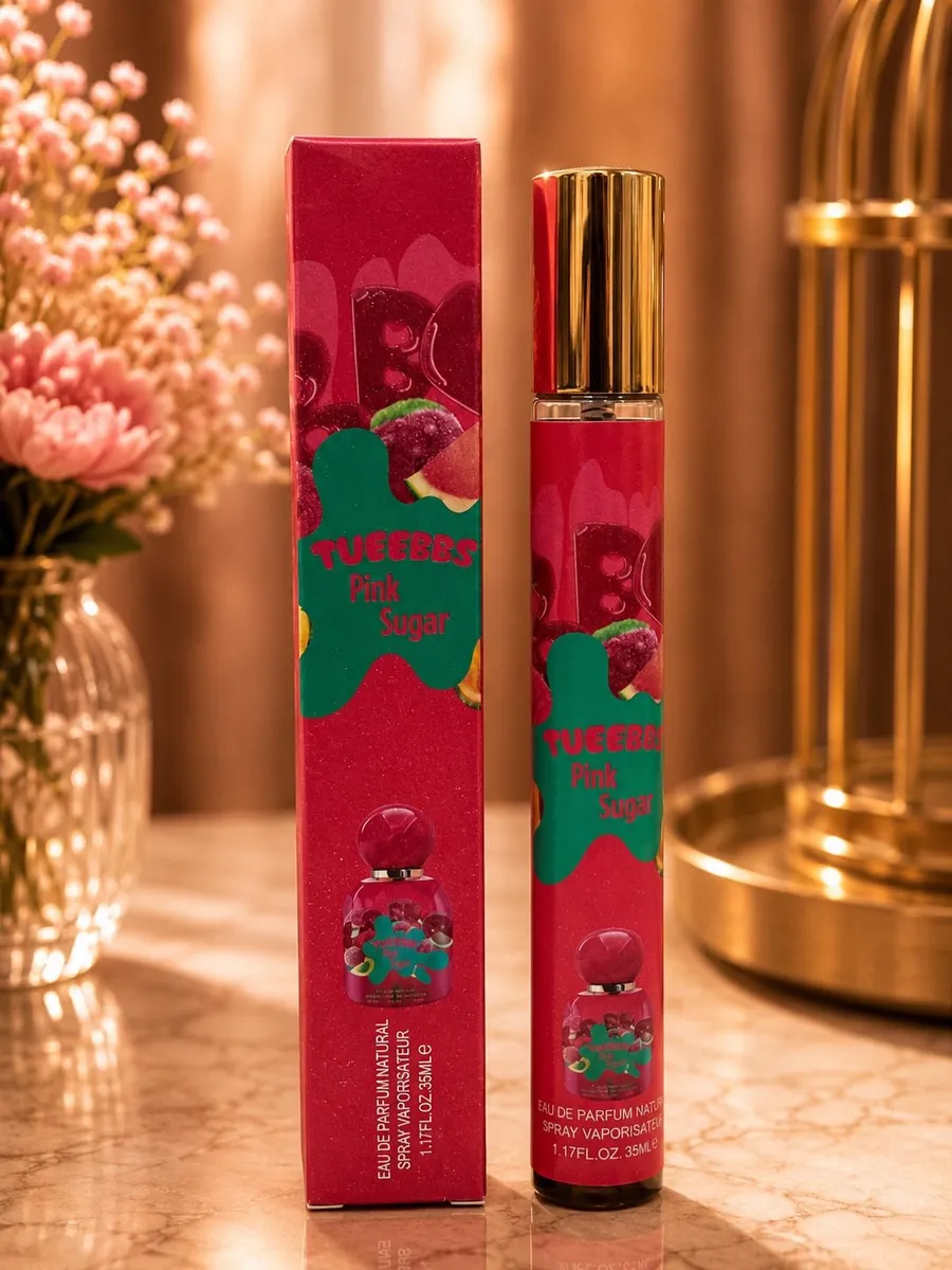 TUEEBBS Pink Sugar Perfumetka 35ml różowa z zielonym akcentem