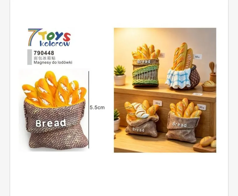 Magnes dekoracyjny worek z chlebem 7 Toys 5,5 cm