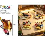 Magnes do lodówki 7Toys kolorowy 6 cm z motywem jedzenia