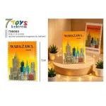 Magnes ręcznie malowany Warszawa 7 cm kolorowy 7 Toys
