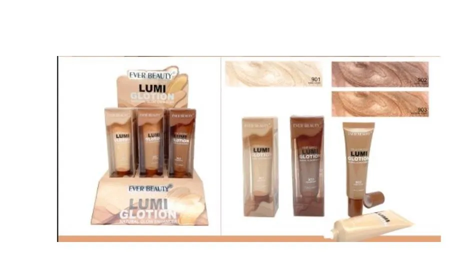 EVER BEAUTY Rozświetlacz do ciała Lumi Glotion 3 kolory