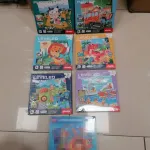 Puzzle Leveled zestaw edukacyjny dla dzieci 3+ z motywami zwierząt i pojazdów