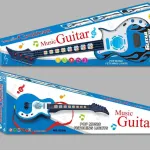 Music Guitar Niebieska Gitara Zabawka z Podświetleniem