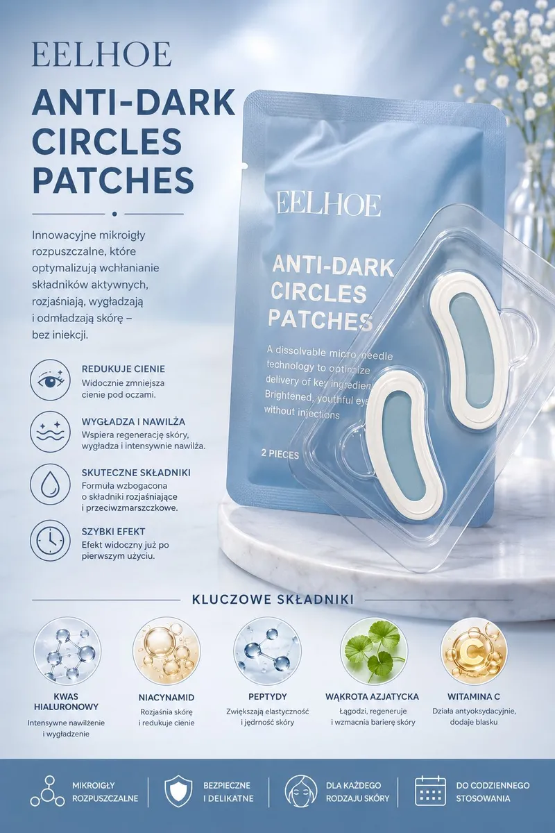 EELHOE Anti-Dark Circles Patches płatki pod oczy na cienie WK50626-40