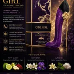 Cool Girl Perfumy EDP 85 ml fioletowy flakon szpilka WK50626-44