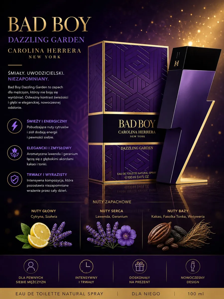 Bad Boy Dazzling Garden Carolina Herrera woda toaletowa 100 ml WK50626