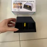 Lampada Solare Da Parete czarna lampa solarna 10W z ciepłym światłem W