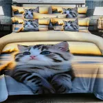 Komplet pościeli 5D Milano 160x200 cm z nadrukiem kota WK50626-79