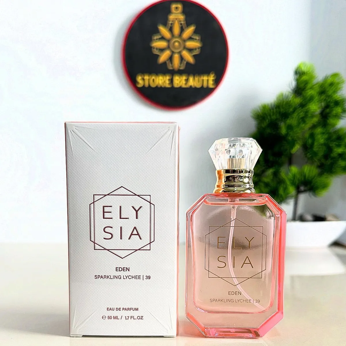 Perfumy ELYSIA Eden Sparkling Lychee 50ml flakon różowy WK50626-97