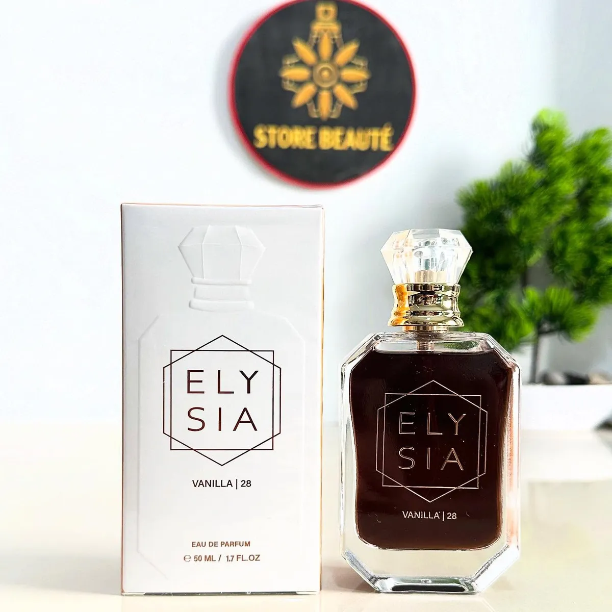 Elysia Vanilla 28 Perfumy 50ml elegancki flakon z ciemnym płynem WK506