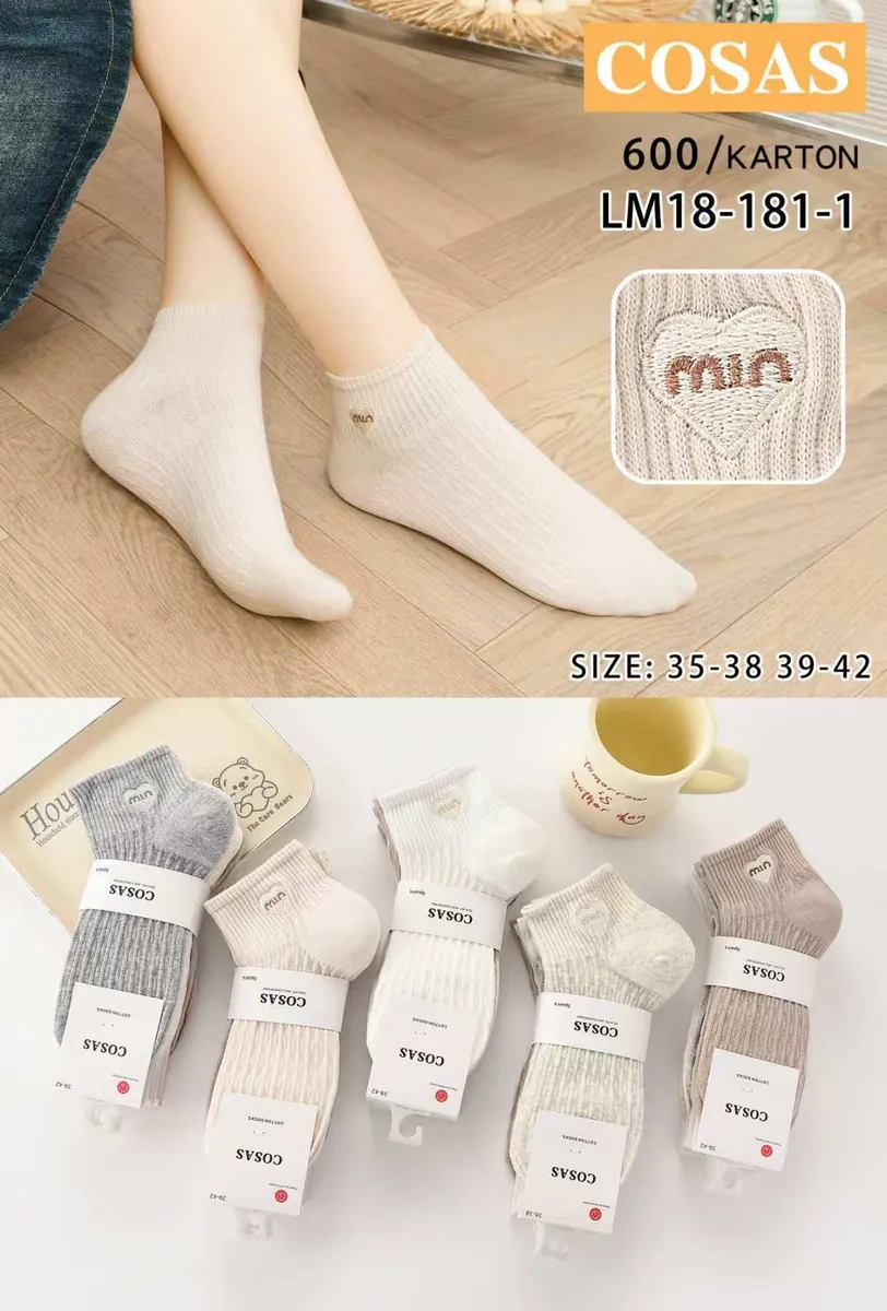 Skarpetki COSAS bawełniane pastelowe rozmiar 35-42 WK50626-123