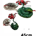 Miękka pluszowa zabawka wąż 45 cm kolorowa imitacja skóry WK50626-168