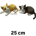 Pluszowy kot 25 cm miękki i realistyczny w dwóch kolorach WK50626-170