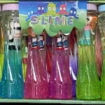 Kolorowy Slime z figurką w butelce 12 sztuk zestaw WK50626-179