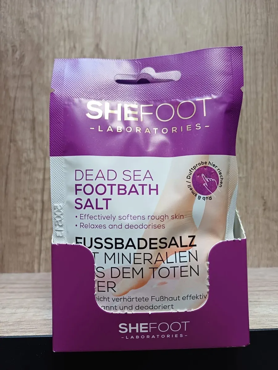 SheFoot Laboratories sól do kąpieli stóp z minerałami Morza Martwego 55 g