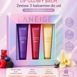 LANEIGE Lip Glowy Balm zestaw 3 balsamów do ust z naturalnym połyskiem