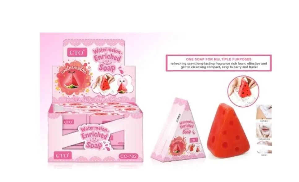 Mydełko arbuzowe w kostce 100 g o orzeźwiającym zapachu