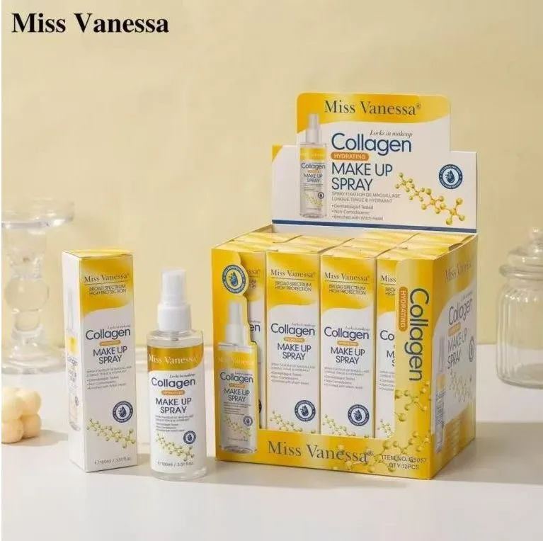 Kolagenowy spray utrwalający makijaż Miss Vanessa 100 ml