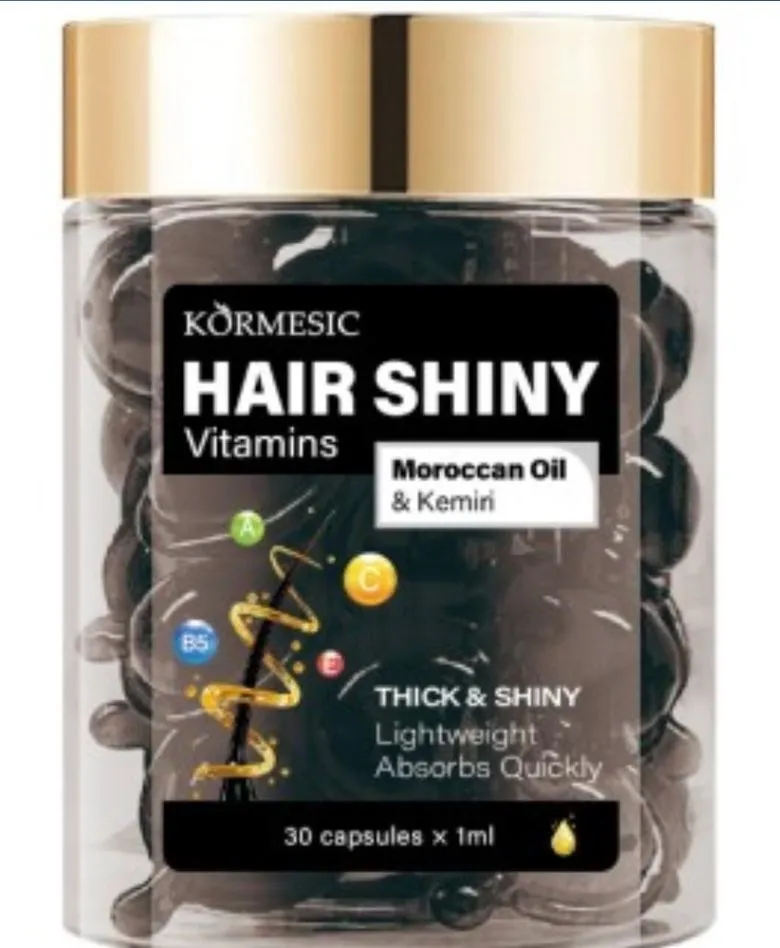 KORMESIC Hair Shiny kapsułki z olejem marokańskim i Kemiri