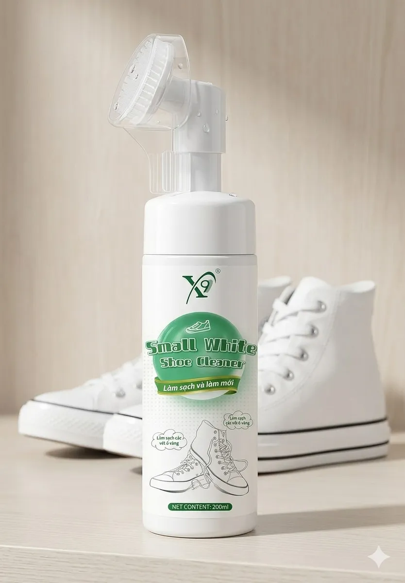 Pianka do czyszczenia białego obuwia z szczoteczką 200ml