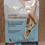 SheFoot Luxury Golden Socks złota maska do stóp w formie skarpetek