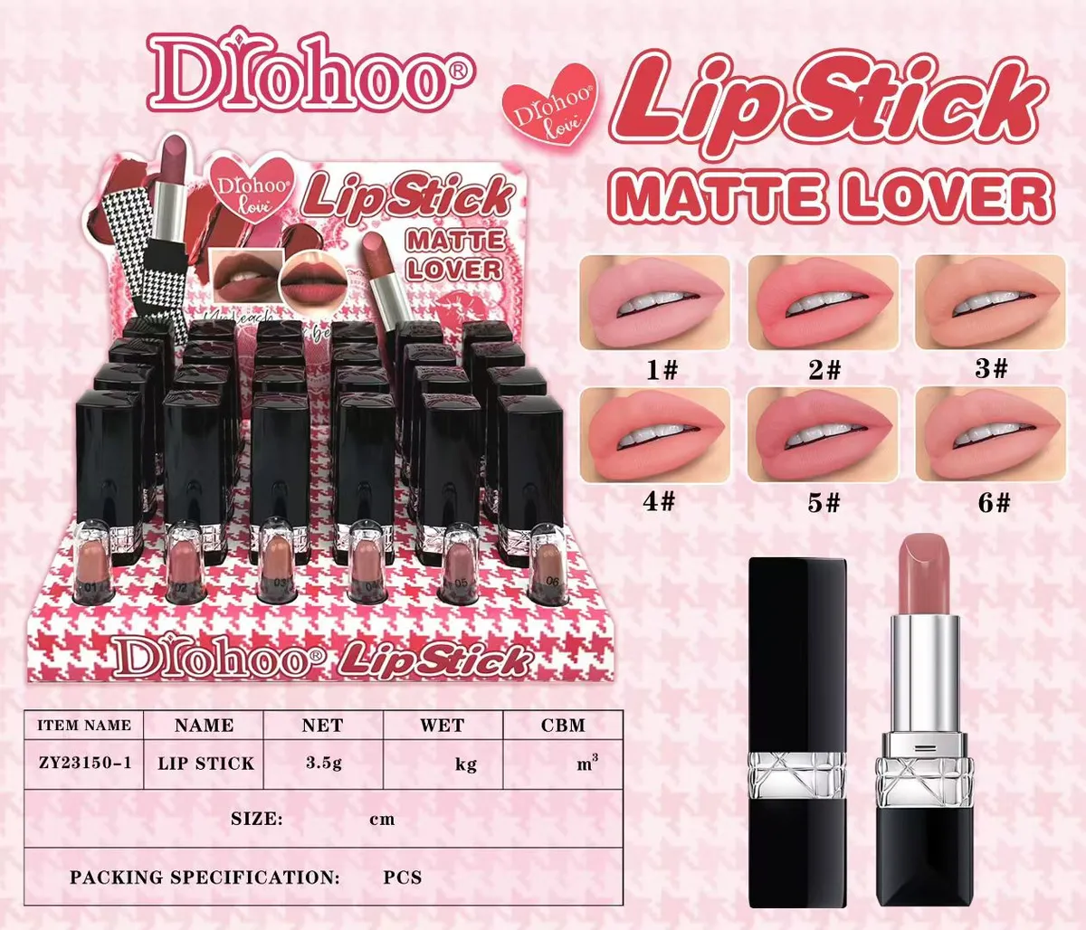 D'rohoo Lip Stick Matte Lover matowa pomadka do ust 3,5g