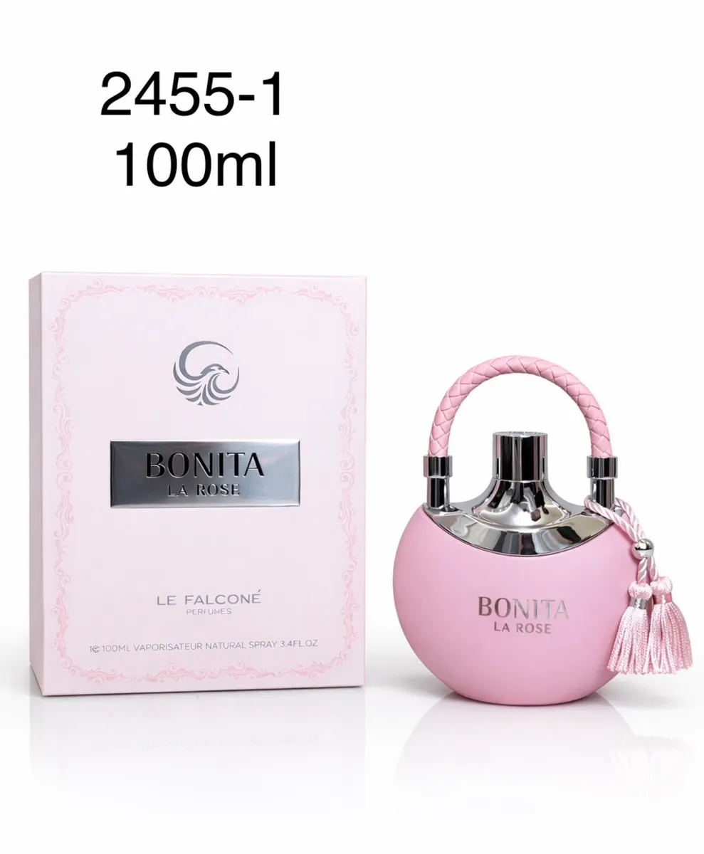 Bonita La Rose Perfum 100ml różowy flakon z uchwytem