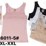 Top damski z koronką bawełniany mix kolorów M-XXL