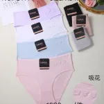 Majtki damskie HANA z ozdobnymi różami XL-XXL-XXXL mix kolorów