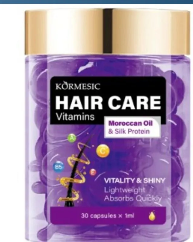 KORMESIC Hair Care kapsułki z olejem marokańskim i proteinami jedwabiu