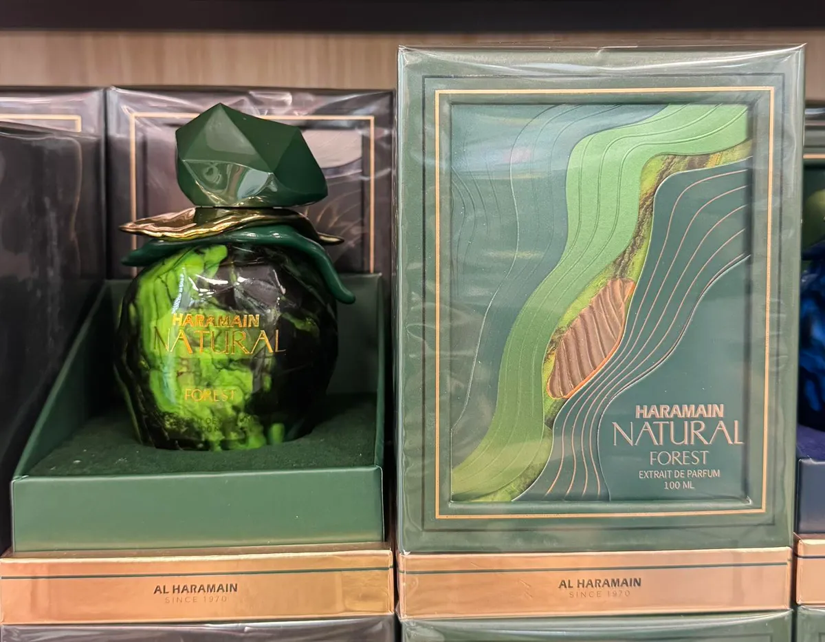 Al Haramain Natural Forest perfumy 100 ml zielone opakowanie