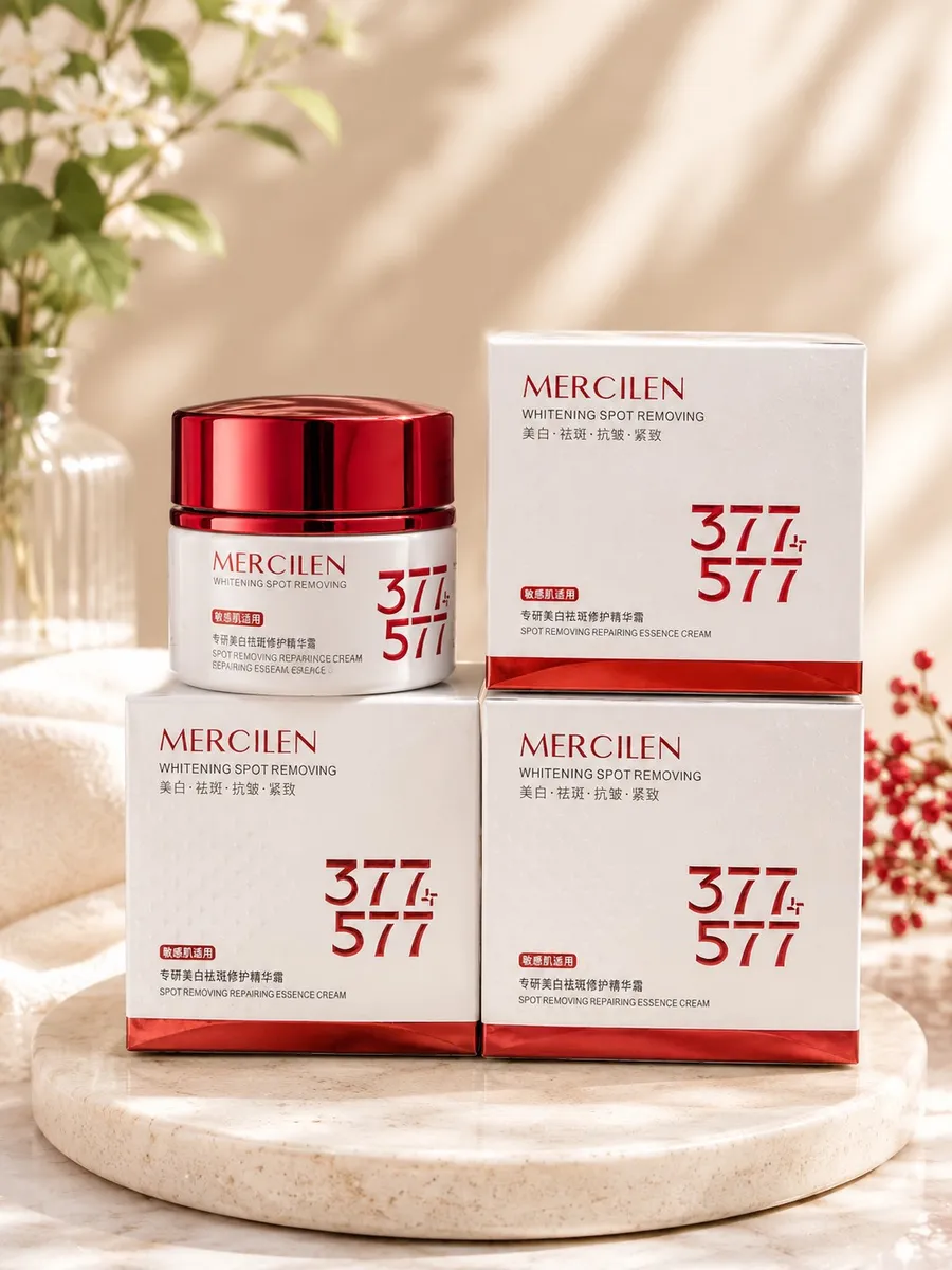 Mercilen krem rozjaśniający przebarwienia 377+577 do twarzy