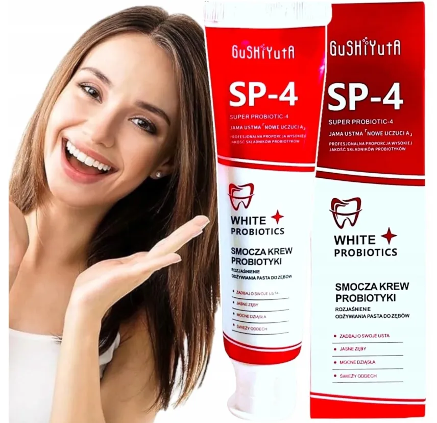 Pasta do zębów Gushiyuta SP-4 z probiotykami i smoczą krwią
