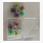 Zestaw kolorowych klocków magnetycznych 5 sztuk w etui