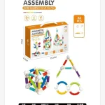 Magnetic Assembly Zestaw Klocków Magnetycznych 26 elementów Kolorowy