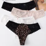 Finella Zestaw 4 Figi Koronkowe Mix Kolorów S-XL