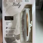 Depilator ładowany USB biały z złotym paskiem do ciała