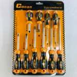 Conan Zestaw 10 śrubokrętów czarno-pomarańczowych