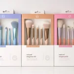 Zestaw pędzli do makijażu natural elegance kit pastelowy