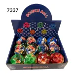 Piłka Moon Ball 7 cm kolorowa z nadrukiem zwierząt i postaci