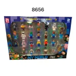 Figurki Minecraft 24 sztuki zestaw kolorowych postaci