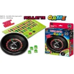Gra Roulette Game z zielonymi żetonami i planszą do gry