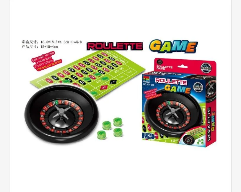 Gra Roulette Game z zielonymi żetonami i planszą do gry