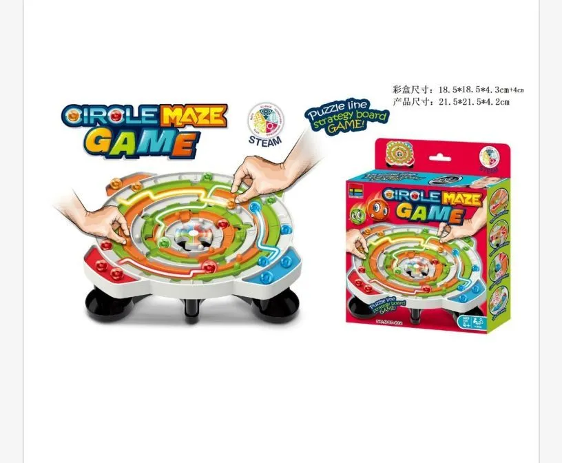 Circle Maze Game kolorowa gra planszowa logiczna puzzle