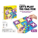 Gra planszowa Let's Play Tic-Tac-Toe kolorowa 22x22 cm
