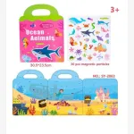 Zestaw Naklejek Magnetycznych Ocean Animals 30 szt. dla dzieci 3+